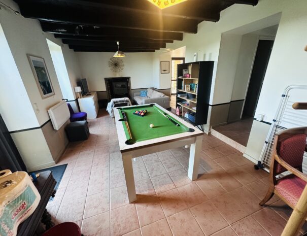 Salon avec billard